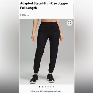 Lululemon adapted state hr jogger new with tags